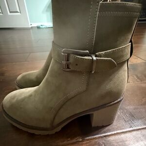 MIA Tan Heeled Boots for Women